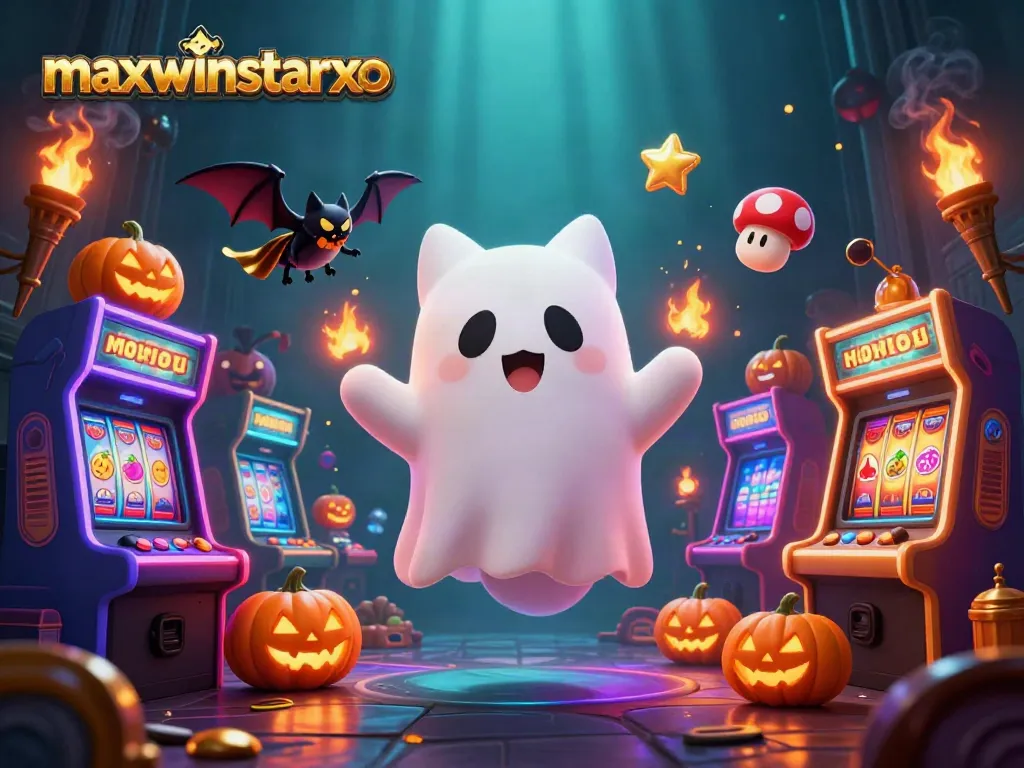 Experience exciting wins with maxwinstarxo in a haunted casino filled with vibrant game elements