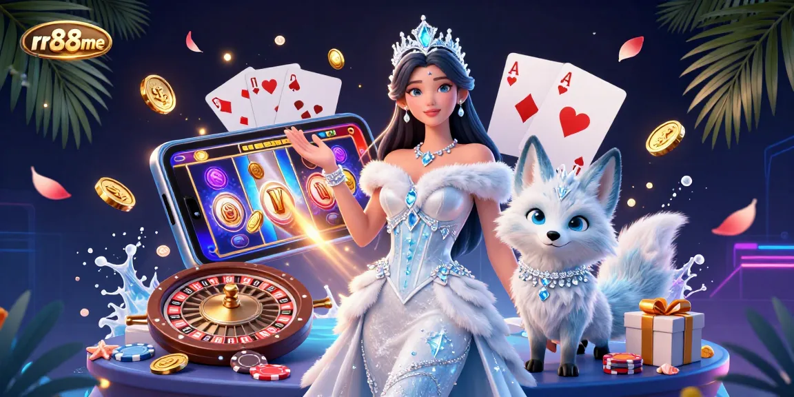 Experience thrilling casino action with rr88me, featuring 3D characters, vibrant slot games, and engaging gambling elements.