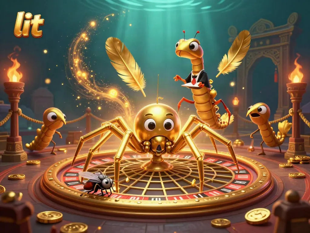 Bet the odds with lit strategies in an interactive casino scene featuring dynamic characters.
