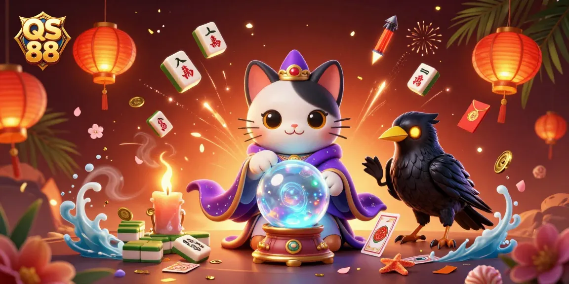 Engage with QS 88's exciting gaming scene featuring mystical characters and lucky symbols.