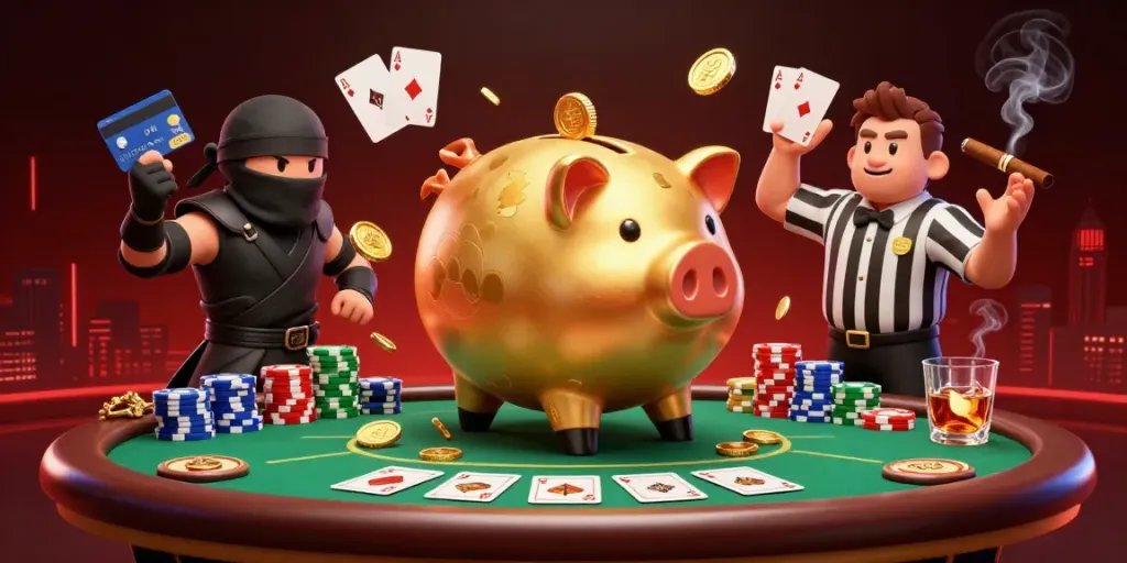 Experience thrilling gameplay with the giant golden piggy bank sumo wrestler at ea88 casino!