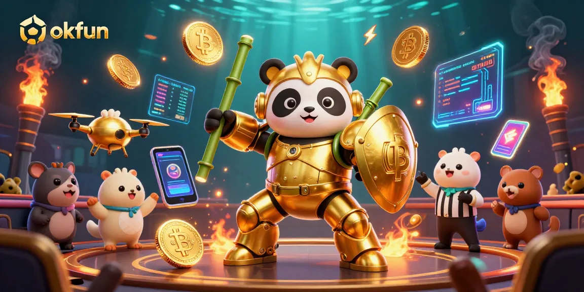 Engage in thrilling casino adventures with okfun, featuring action-packed characters amidst dazzling game elements.