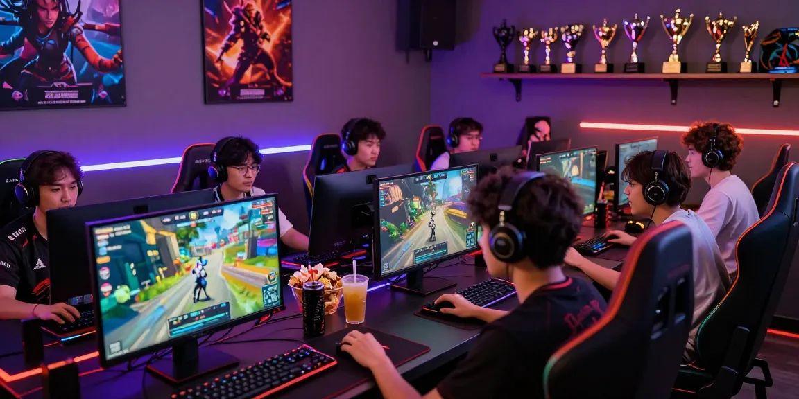 Players enjoying an immersive online gaming experience with garuda303 in a vibrant gaming lounge.