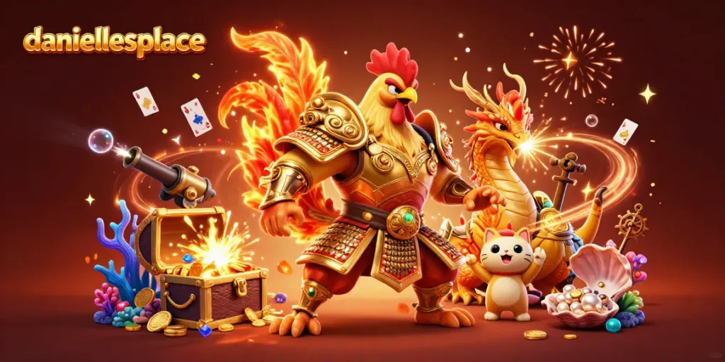 Experience the thrill of gaming with daniellesplace as golden treasures and animated characters collide in excitement.