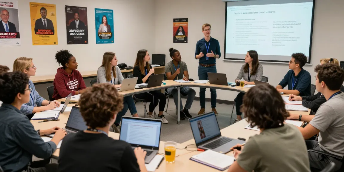 Advocacy coaching workshop focusing on interactive role-play and training techniques