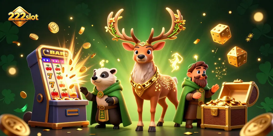Mainkan slot online dengan 222slot, menampilkan simbol jackpot dan permainan menarik lainnya.