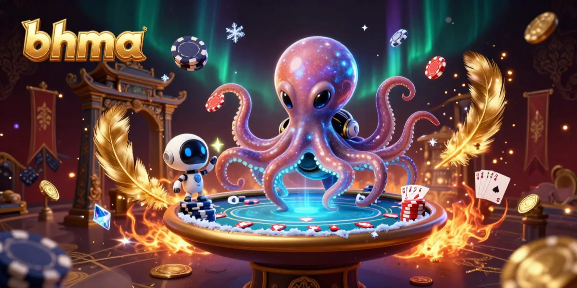Play exciting poker with bhma's alien octopus dealer and engaging casino elements.