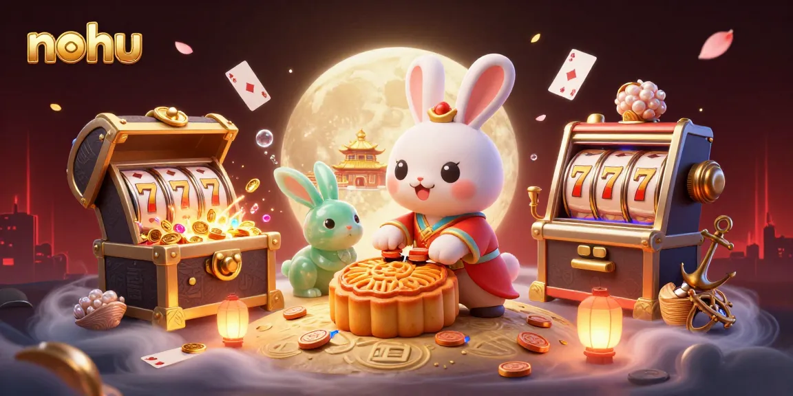 Experience the thrill of nohu gameplay with vibrant casino elements and dramatic lunar settings.