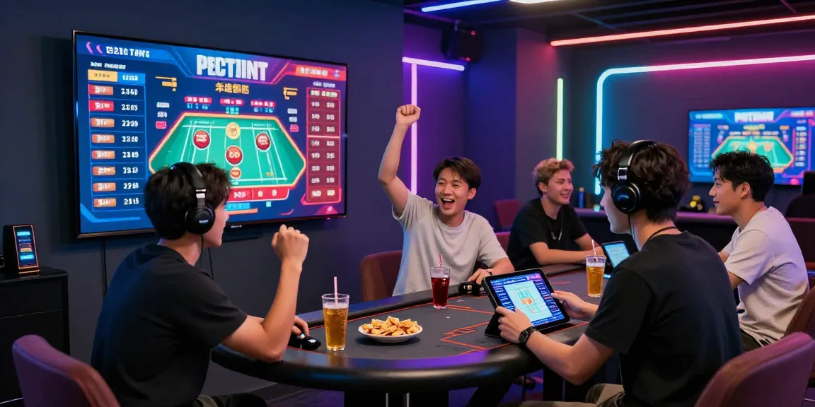 Engaging online gaming experience at OK8386 with players enjoying live casino games and analyzing bets.