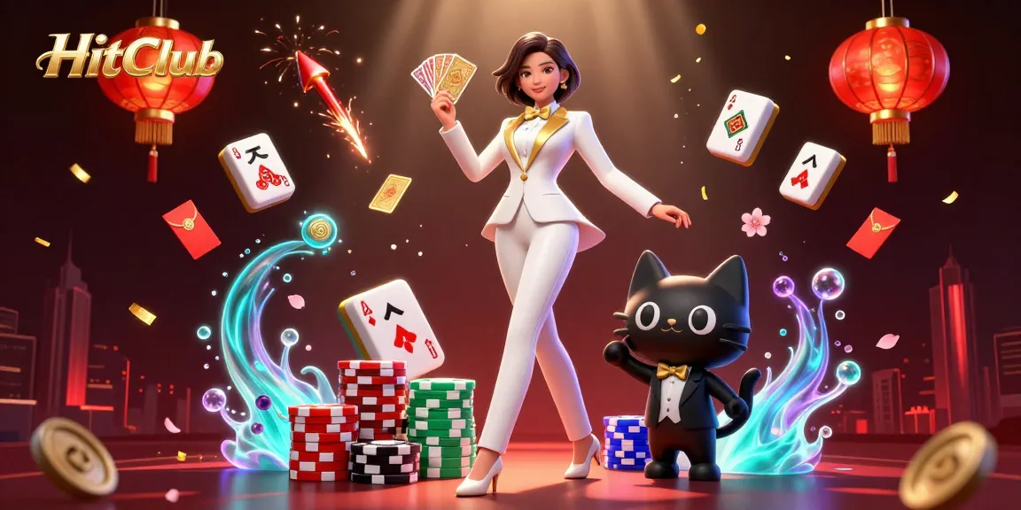 HitClub unfolds an exhilarating game scene with dynamic characters showcasing gambling excitement.