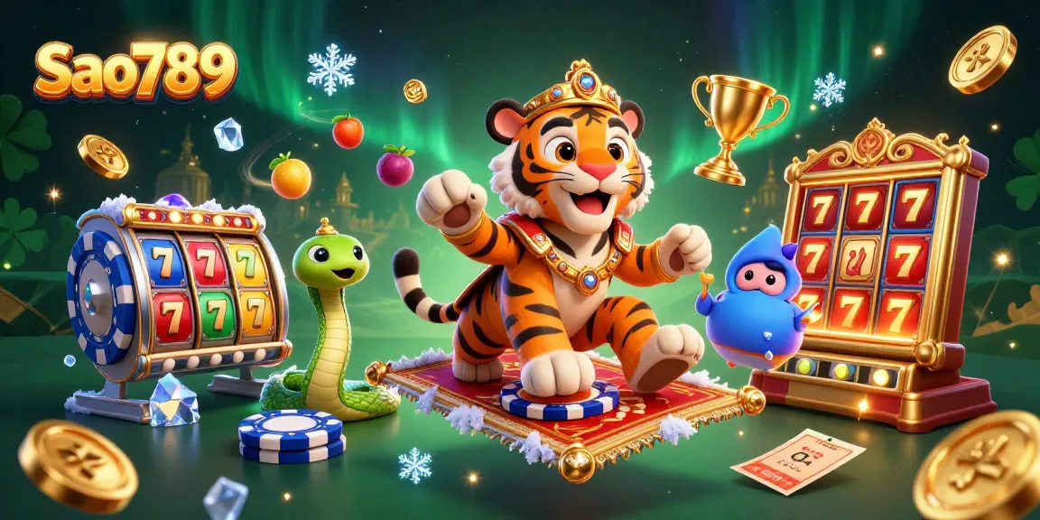 Sao789 brings exhilarating casino action with a vibrant 3D depiction of exciting slot games.
