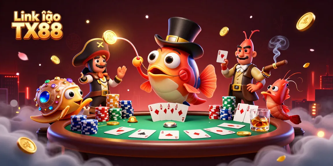Experience thrilling wins with Link vào TX88 in this dazzling 3D casino-themed illustration.