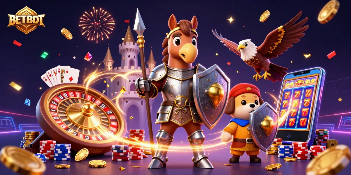 Join BETBDT for thrilling gaming experiences amid cascading coins and poker excitement.