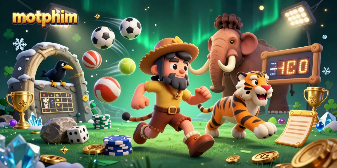 Watch how motphim captures the excitement in a vibrant prehistoric casino scene.