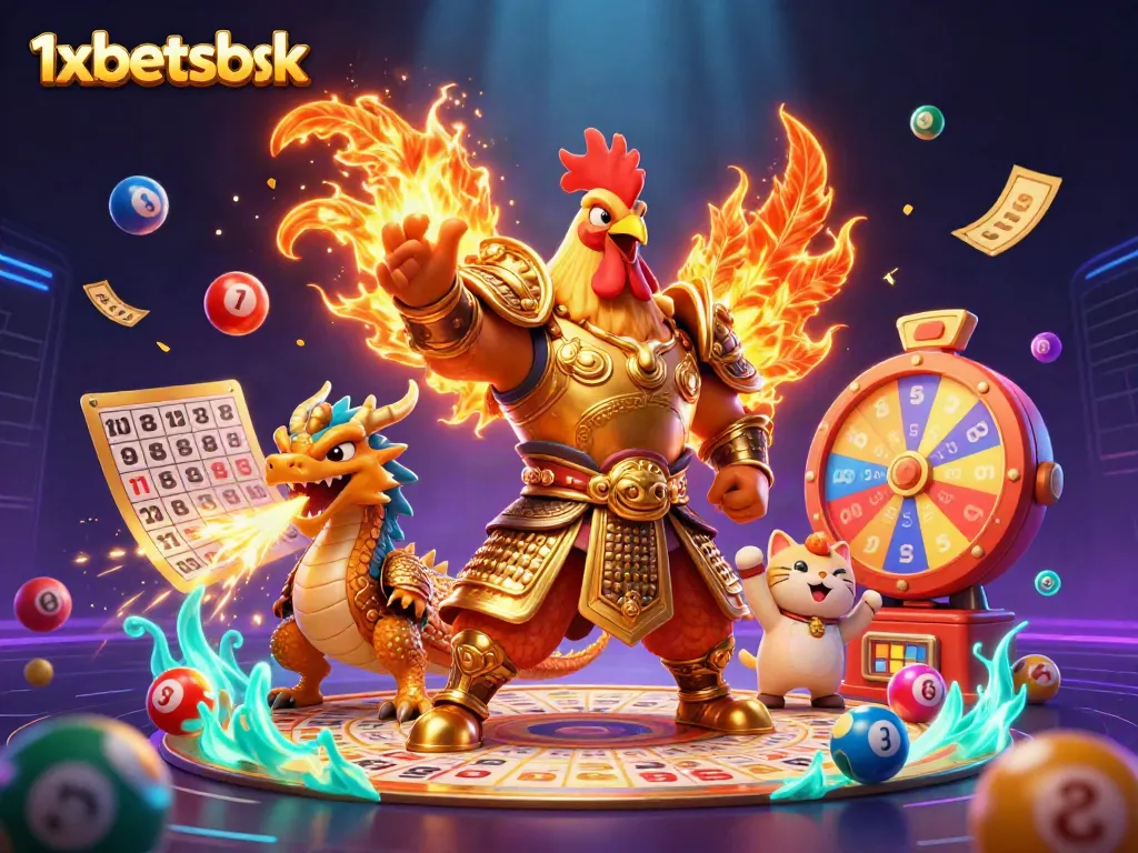 Engage in exhilarating gameplay with 1xbetsbk's colorful betting scene, featuring dynamic elements.