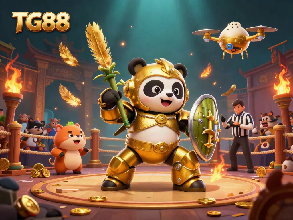 Experience thrilling gaming action with TG88 in vibrant casino-inspired arena.