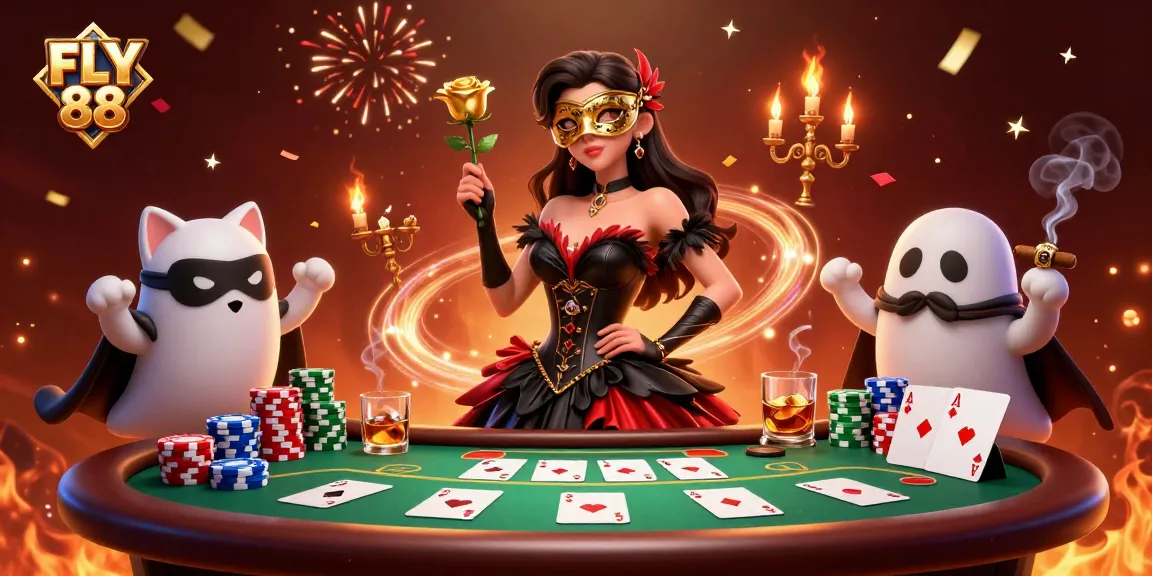 Experience thrilling gameplay with FLY 88 featuring dynamic poker action and captivating characters!