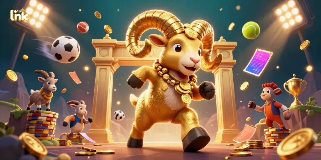 Bet and win exciting prizes at link 23win with a 3D golden ram leading the charge.