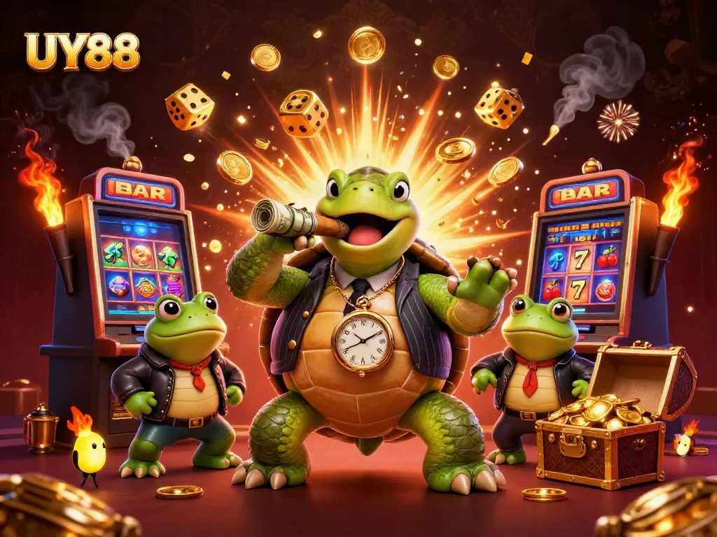 Engage in thrilling gameplay at UY88, where vibrant casino elements come to life with excitement.