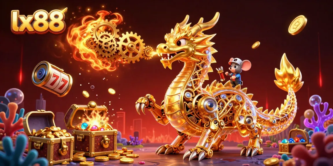 Join the treasure hunt at lx88 with a dynamic scene of a gleaming dragon and underwater riches.