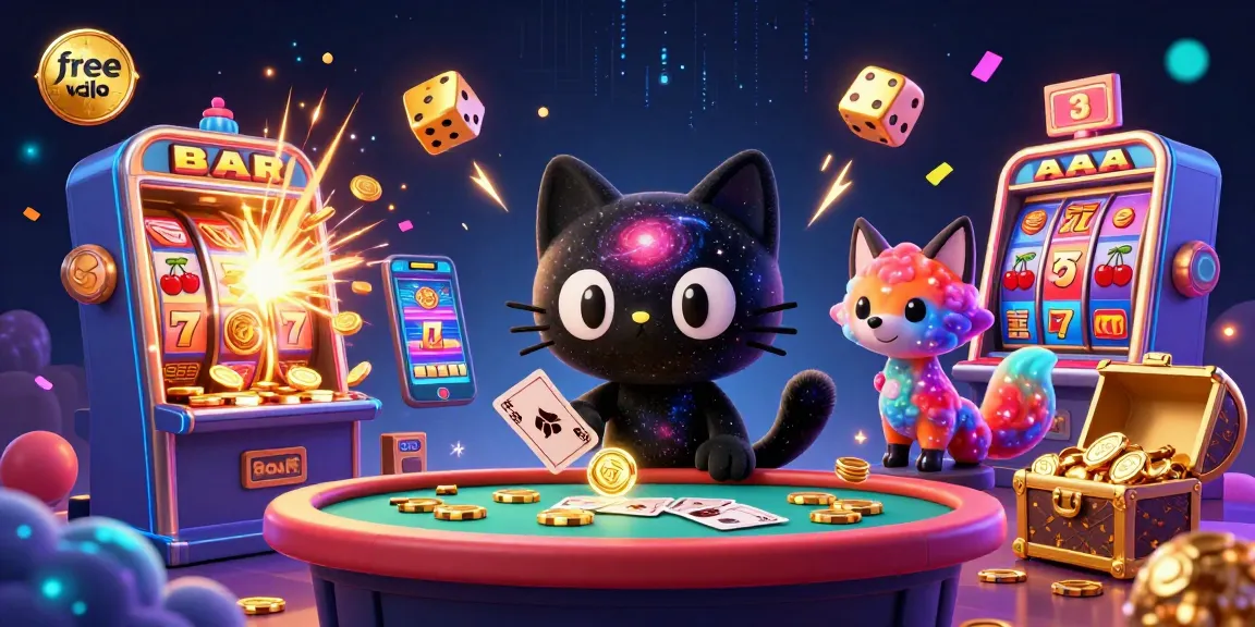 Engage in free video call fun at the casino while experiencing colorful slots and dynamic gameplay.