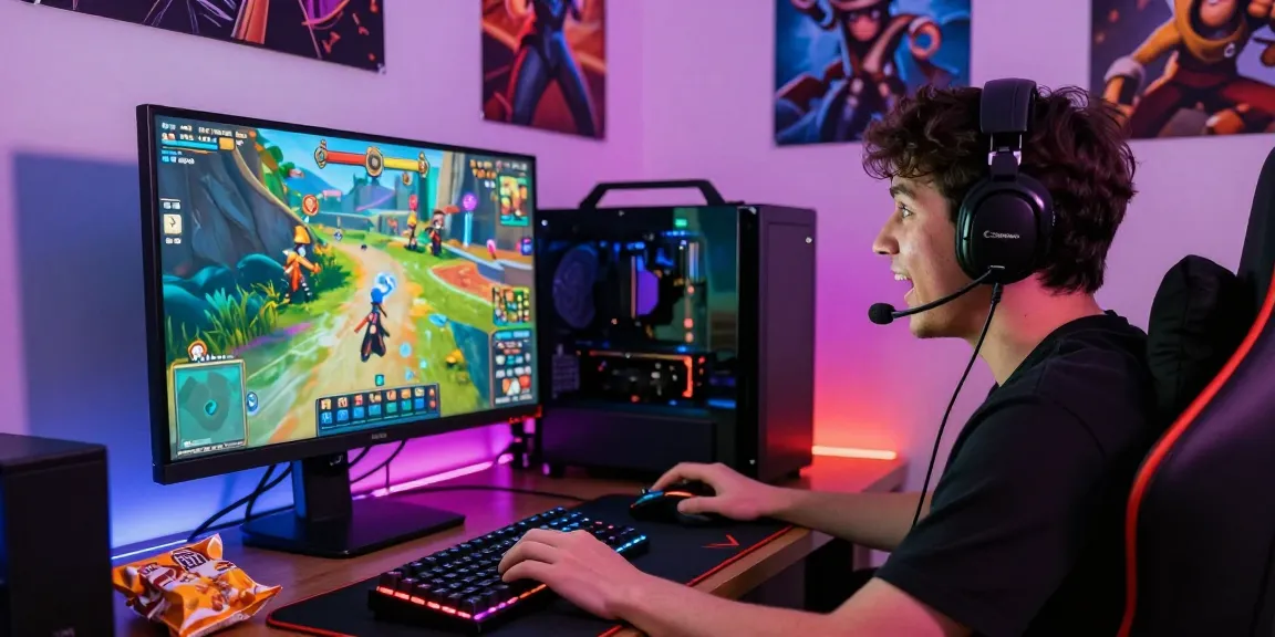 Player engaging in cika4d online gaming with colorful setup and immersive atmosphere.