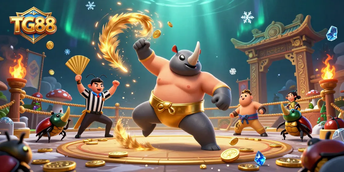 Experience the thrill of TG88 casino with a dynamic 3D beetle championship, showcasing excitement and action.