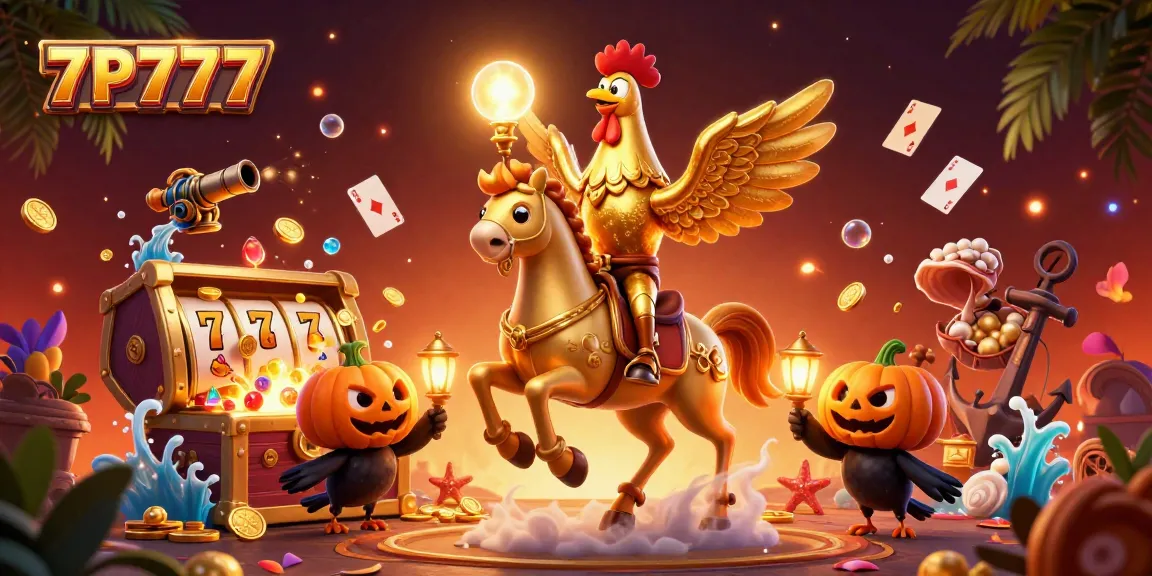Experience thrilling winnings with the dynamic scene portraying 7P777 in a vibrant casino ambiance.