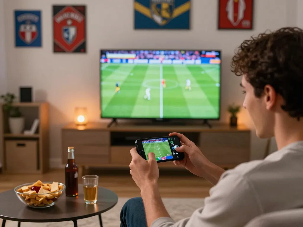 Kèo Nhà Cái Hôm Nay sports betting excitement during live match viewing at home