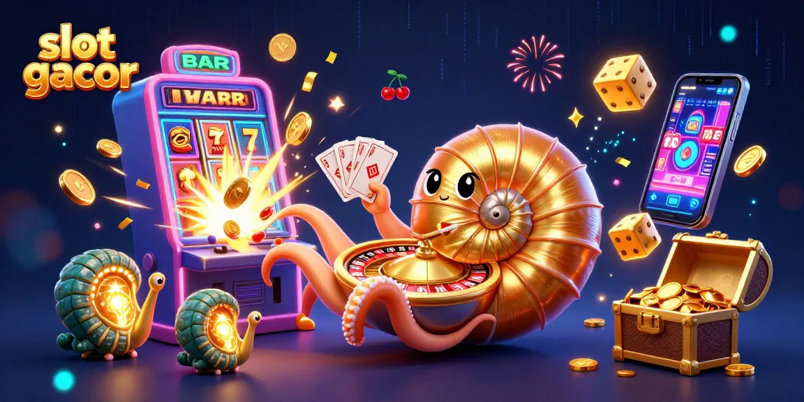 Experience the excitement of slot gacor with vibrant characters and dynamic casino elements.