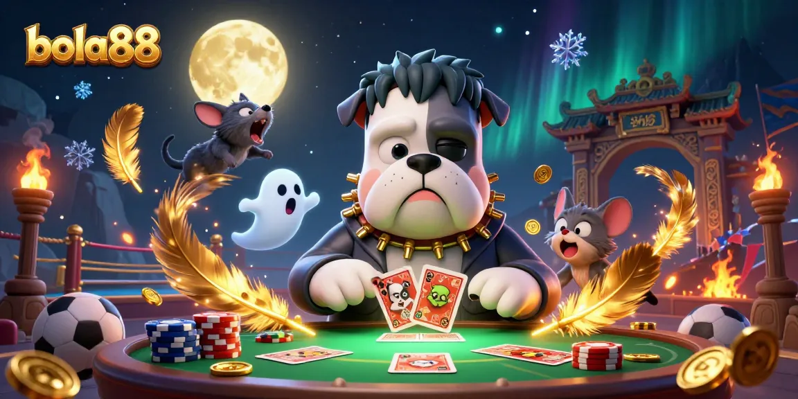 Bettors strategizing on bola88's dynamic betting experience with 3D animated characters.