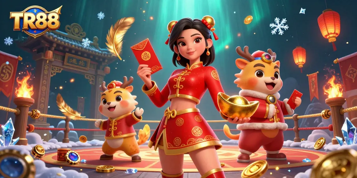 Experience the thrill of TR88 casino with vibrant Lunar New Year festivities and exciting gaming elements.
