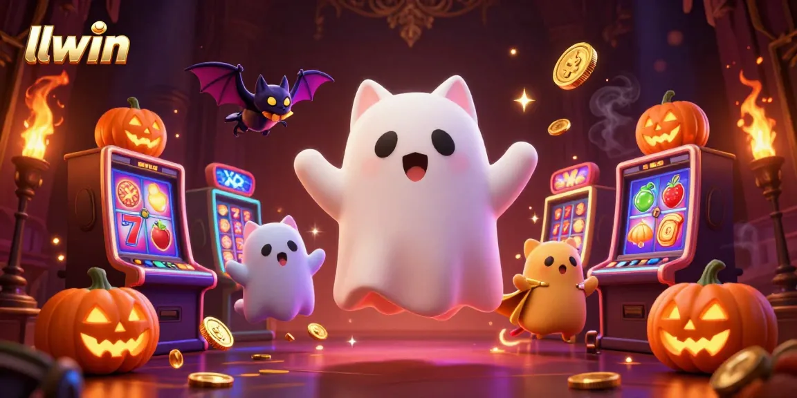 Experience thrilling slot adventures with the llwin ghost cat navigating a haunted casino