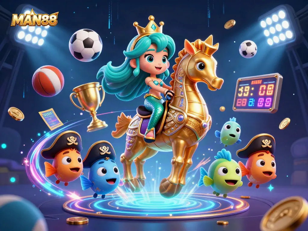 Experience thrilling sports betting with MAN88, showcasing captivating gameplay and dynamic visuals.