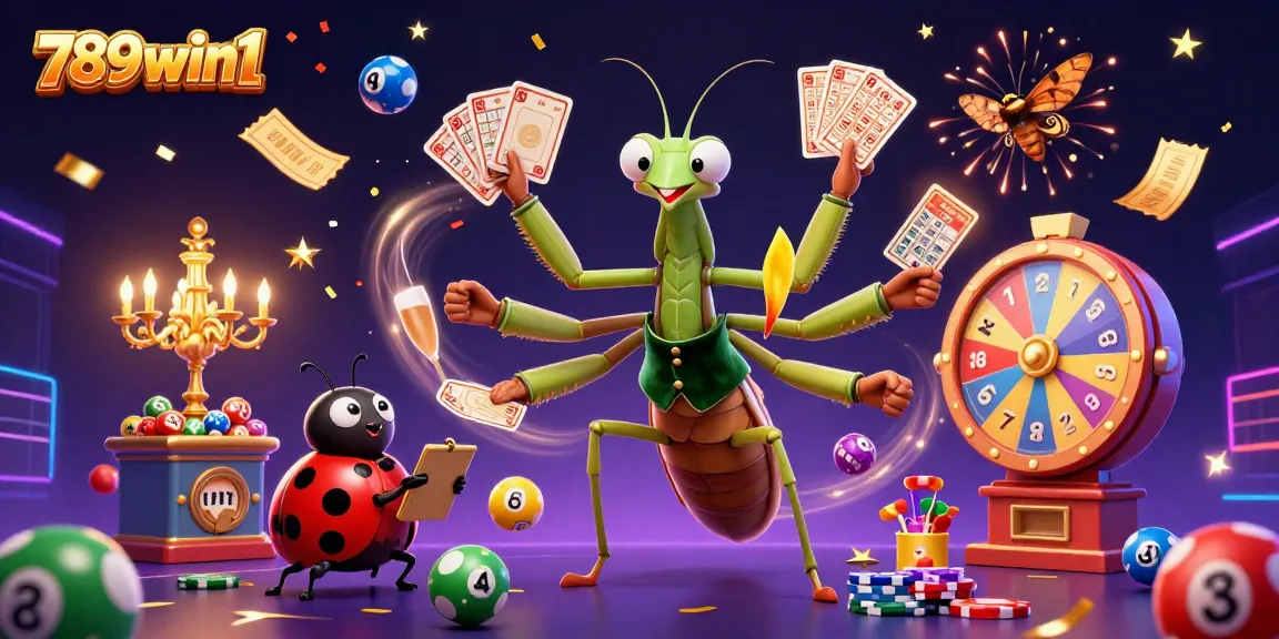 Experience exciting gaming at 789win1 with vibrant lottery elements and engaging characters.