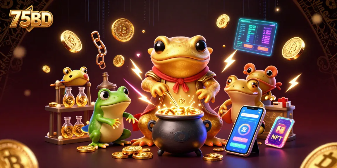 Experience the magic of 75BD with a golden salamander alchemist in a vibrant casino scene.