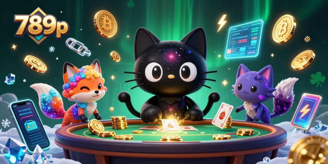 Engage with exciting 789p casino action featuring a cosmic cat and colorful fox at a digital table.