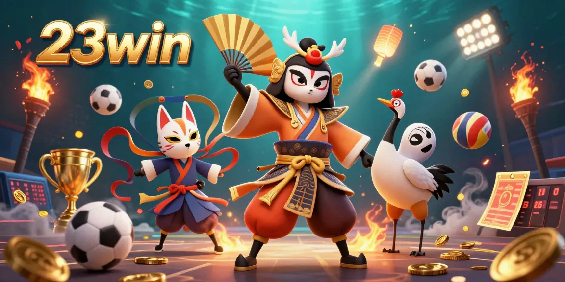 Engage in thrilling sports betting adventures with 23win's dynamic 3D casino scenes.