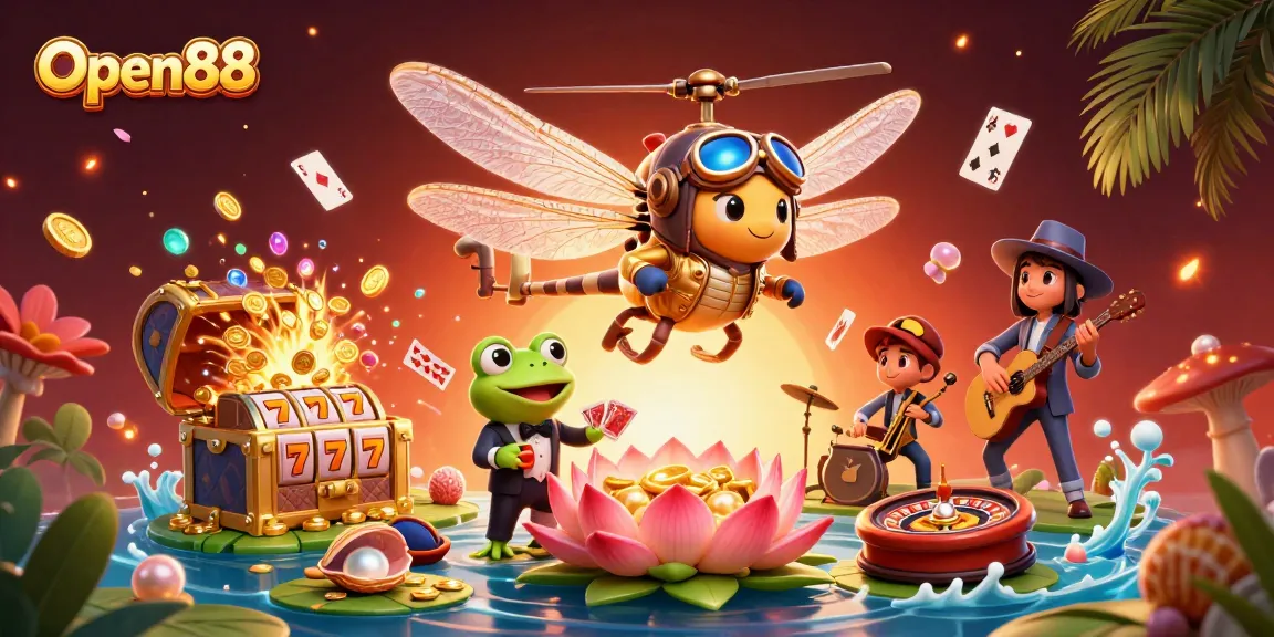 Experience exhilarating wins at Open88 with vibrant casino themes and interactive game elements.