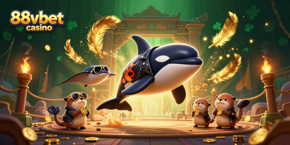 Experience thrilling gaming at 88vbet casino with whimsical characters and gold treasures.