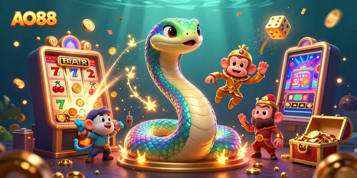 Experience the thrill of winning at AO88 with vibrant characters and exciting casino elements!