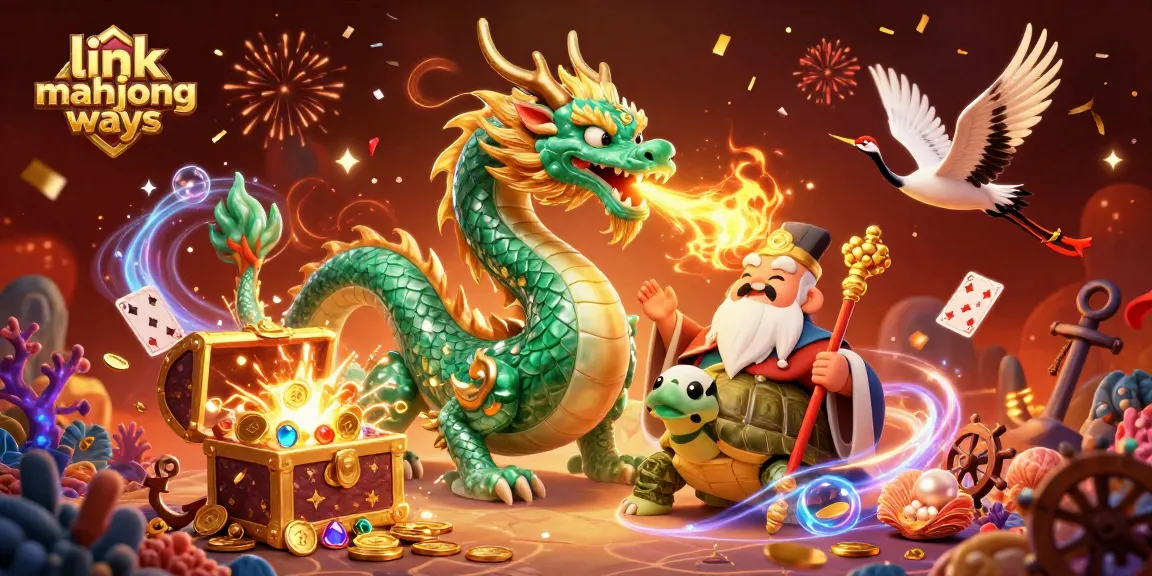 Experience the thrill of winning with the link mahjong ways slot surrounded by vibrant elements of fortune and celebration.