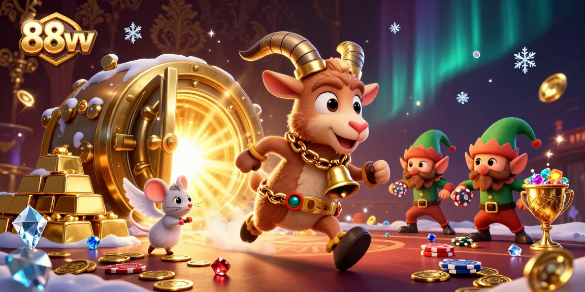 Engage with the festive 88vv casino world where Krampus and friends offer thrilling poker adventures.
