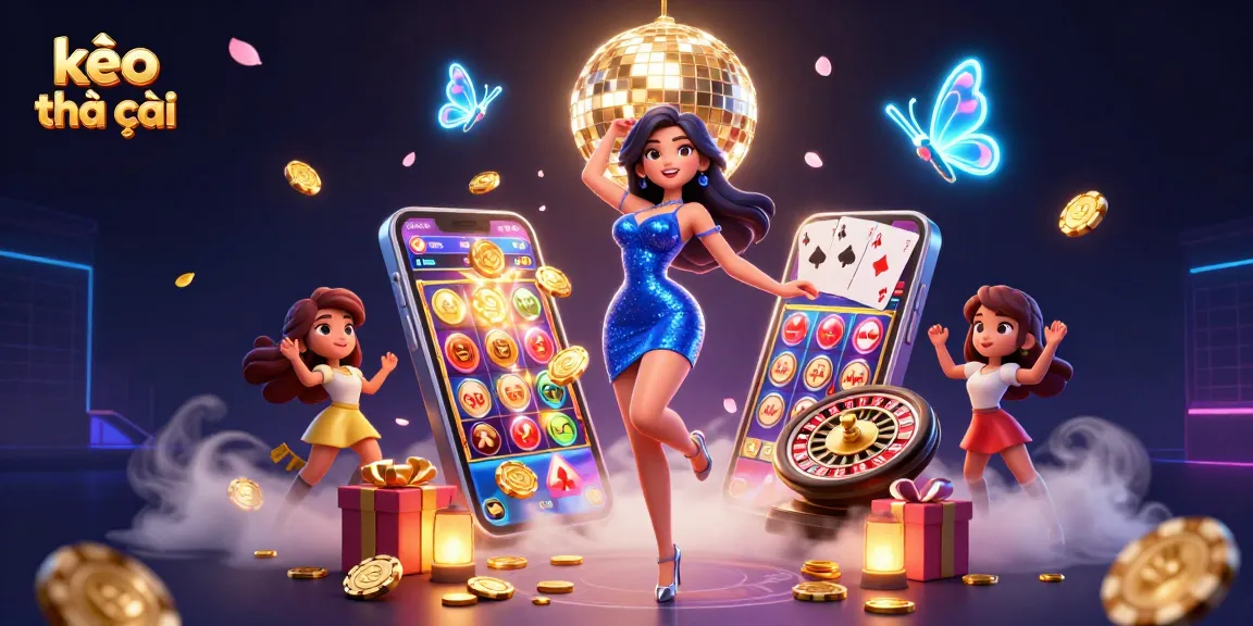 Experience kèo nhà cái excitement with a glamorous 3D illustration of dynamic betting action.