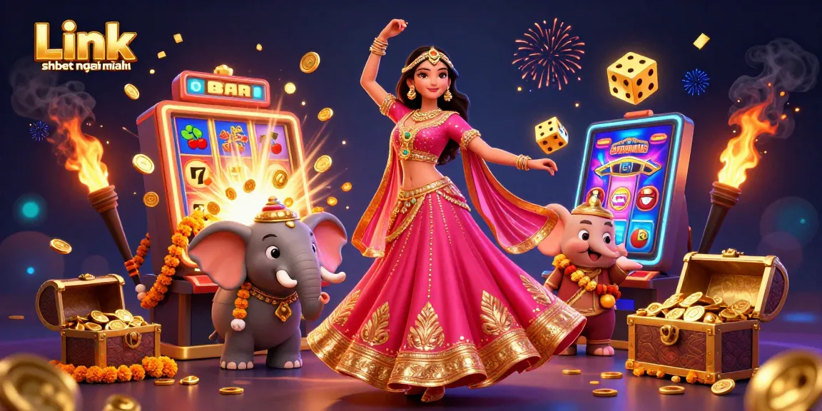 Experience the magic of the casino world with Link shbet mới nhất in this vibrant, detailed illustration.