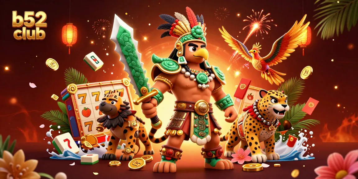 Join the thrilling adventures at b52 club with exciting slot reels and dynamic 3D characters.