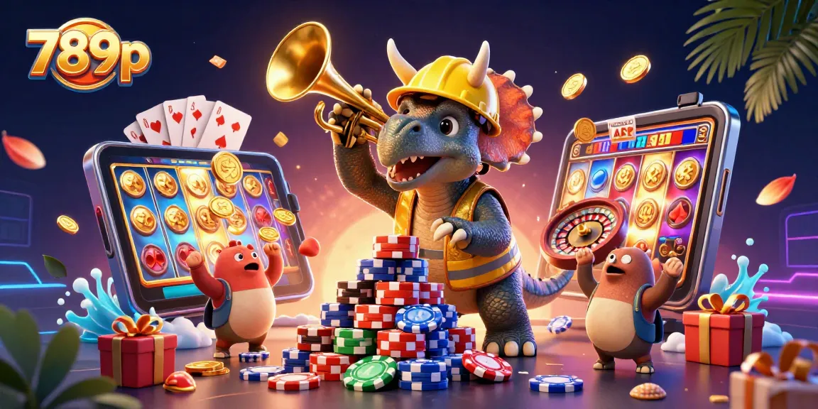 Engage in 789p casino thrills with colorful slot games and dynamic characters celebrating wins.