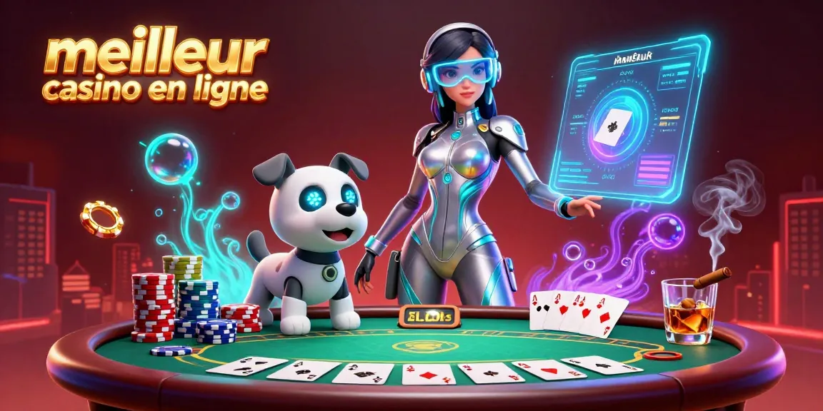Découvrez une action palpitante dans le meilleur casino en ligne avec des éléments de jeu vibrants et des designs futuristes.