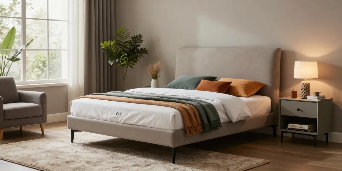 Stylisches Zele Einzelbett 90x200 in einem modernen Wohnraum, perfekt für Möbel kaufen.