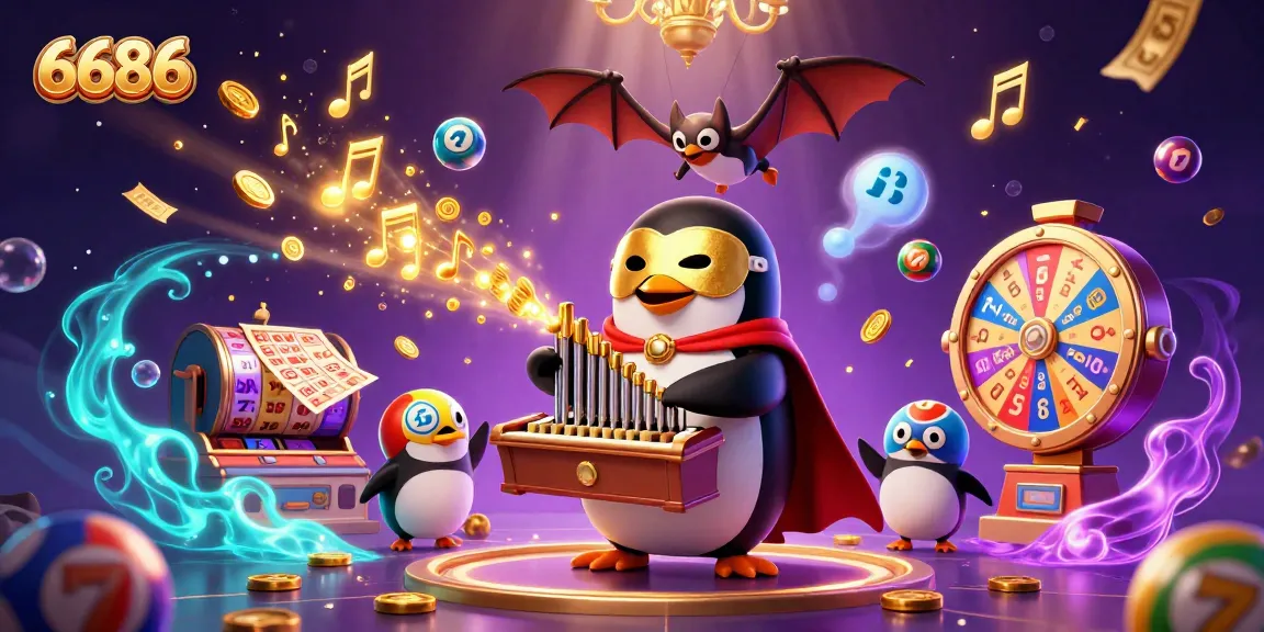 Spin the reels of 6686 and enjoy captivating gaming experiences amid vibrant casino elements.